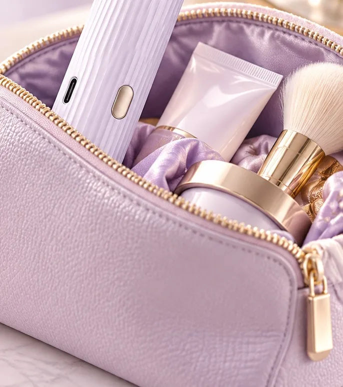 The Duo in a beauty bag